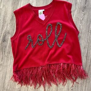 Queen of Sparkle University of Alabama Crimson Tide “Roll” Top with Elephant